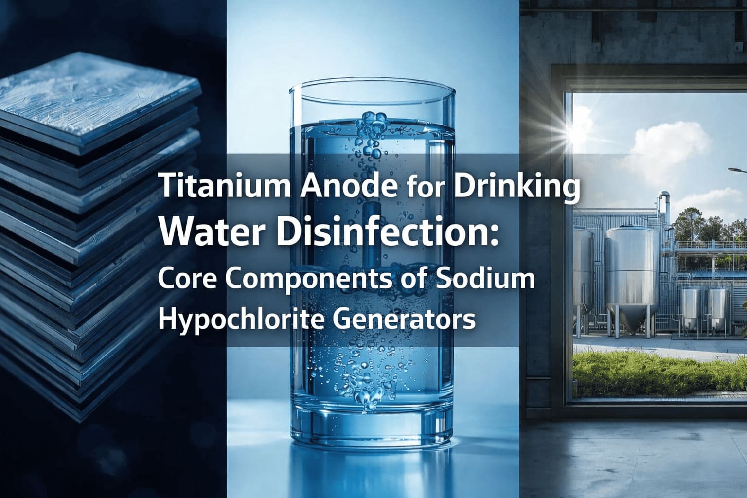 Titanium Anode for Drinking Water Disinfection: Core Components of Sodium Hypochlorite Generators