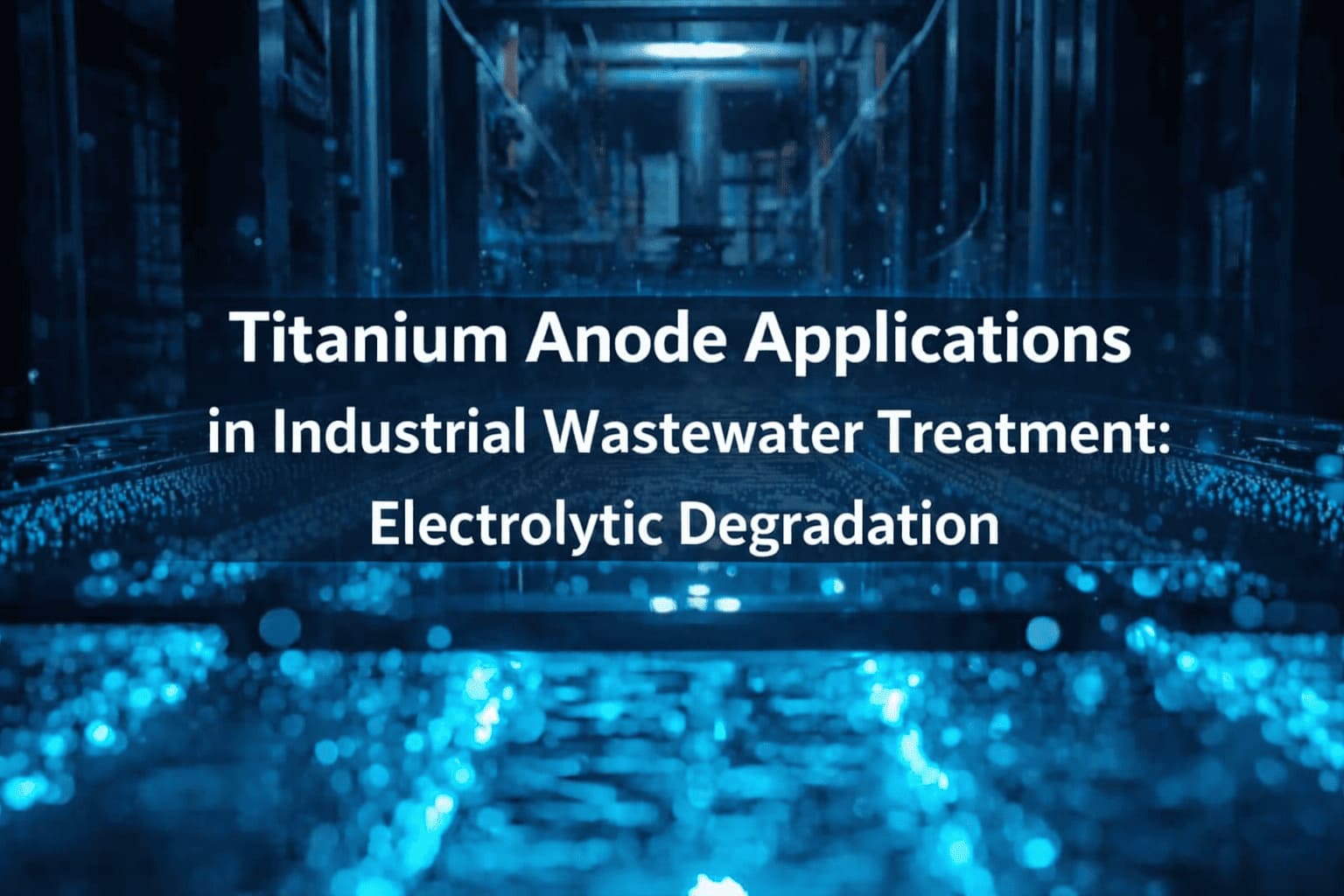 Titanium Anode Applications in Industrial Wastewater Treatment: Electrolytic Degradation