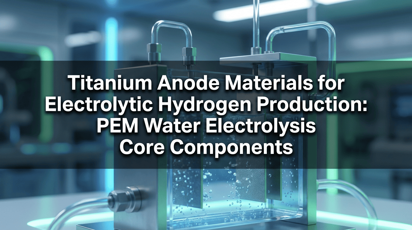 Titanium Anode Materials for Electrolytic Hydrogen Production: PEM Water Electrolysis Core Components
